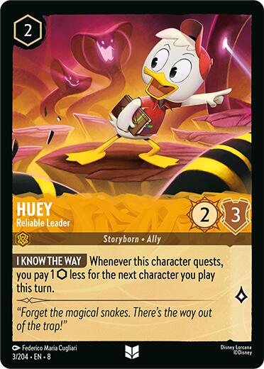 Huey - Reliable Leader (3/204) [Reign of Jafar] - Disney - Card Brawlers | Quebec | Canada |