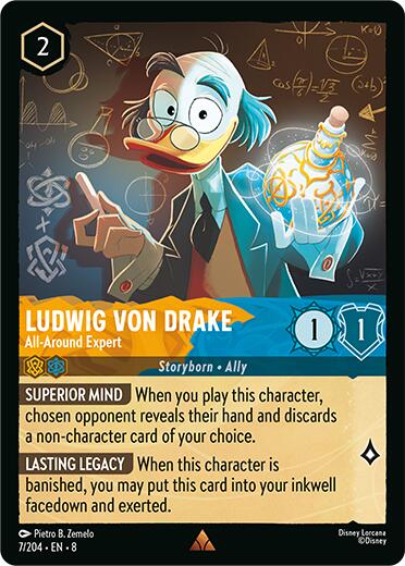 Ludwig Von Drake - All-Around Expert (7/204) [Reign of Jafar] - Disney - Card Brawlers | Quebec | Canada |
