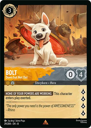 Bolt - Down but Not Out (29/204) [Reign of Jafar] - Disney - Card Brawlers | Quebec | Canada |