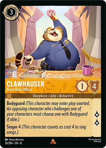 Clawhauser - Front Desk Officer (35/204) [Reign of Jafar] - Disney - Card Brawlers | Quebec | Canada |