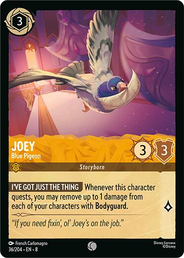 Joey - Blue Pigeon (36/204) [Reign of Jafar] - Disney - Card Brawlers | Quebec | Canada |