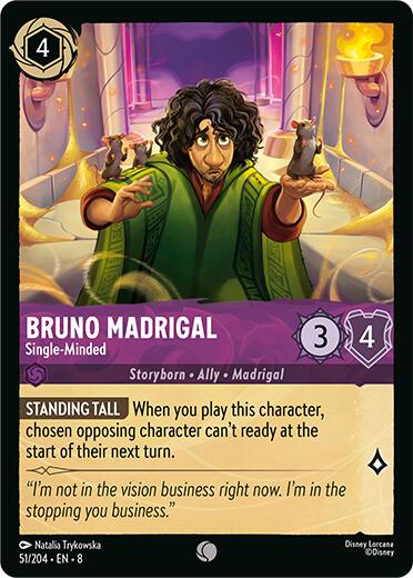 Bruno Madrigal - Single-Minded (51/204) [Reign of Jafar] - Disney - Card Brawlers | Quebec | Canada |