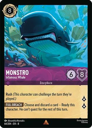 Monstro - Infamous Whale (64/204) [Reign of Jafar] - Disney - Card Brawlers | Quebec | Canada |