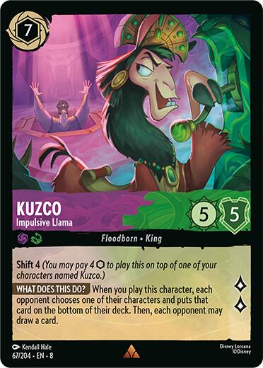 Kuzco - Impulsive Llama (67/204) [Reign of Jafar] - Disney - Card Brawlers | Quebec | Canada |