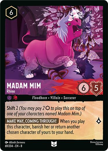 Madam Mim - Rhino (69/204) [Reign of Jafar] - Disney - Card Brawlers | Quebec | Canada |