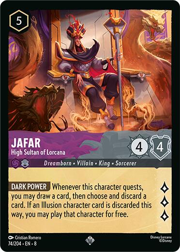 Jafar - High Sultan of Lorcana (74/204) [Reign of Jafar] - Disney - Card Brawlers | Quebec | Canada |