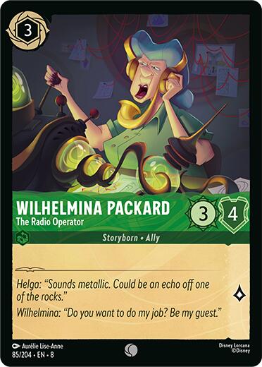Wilhelmina Packard - The Radio Operator (85/204) [Reign of Jafar] - Disney - Card Brawlers | Quebec | Canada |