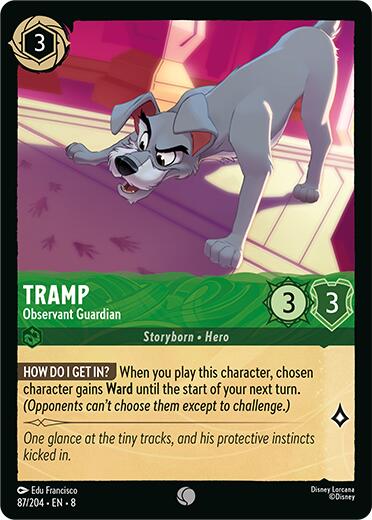 Tramp -Observant Guardian (87/204) [Reign of Jafar] - Disney - Card Brawlers | Quebec | Canada |
