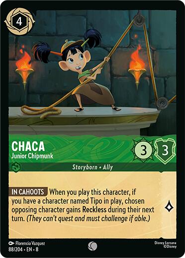 Chaca - Junior Chipmunk (88/204) [Reign of Jafar] - Disney - Card Brawlers | Quebec | Canada |