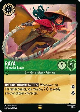 Raya - Infiltration Expert (100/204) [Reign of Jafar] - Disney - Card Brawlers | Quebec | Canada |
