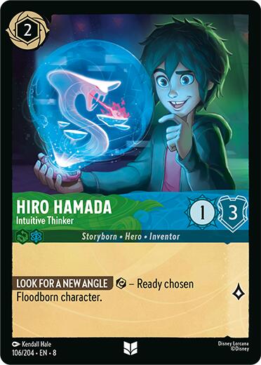 Hiro Hamada - Intuitive Thinker (106/204) [Reign of Jafar] - Disney - Card Brawlers | Quebec | Canada |