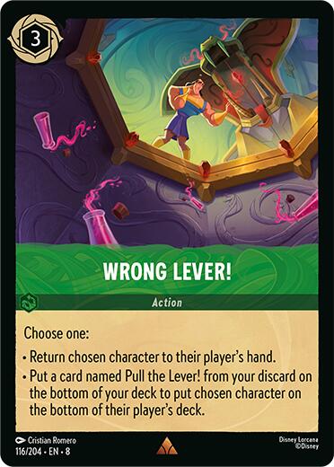 Wrong Lever! (116/204) [Reign of Jafar] - Disney - Card Brawlers | Quebec | Canada |