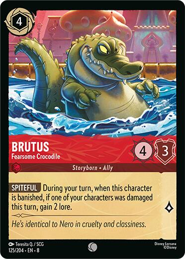Brutus - Fearsome Crocodile (125/204) [Reign of Jafar] - Disney - Card Brawlers | Quebec | Canada |