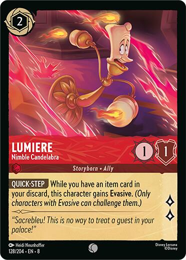 Lumiere - Nimble Candelabra (128/204) [Reign of Jafar] - Disney - Card Brawlers | Quebec | Canada |