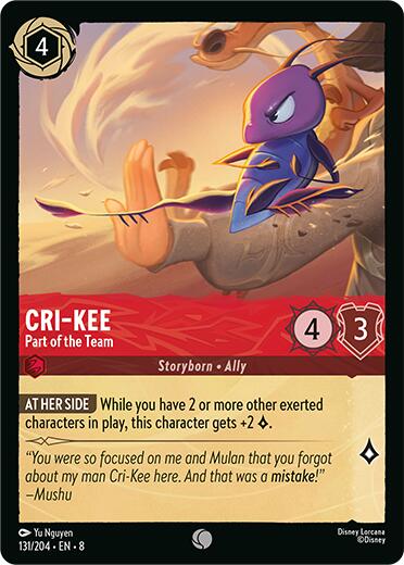 Cri-Kee - Part of the Team (131/204) [Reign of Jafar] - Disney - Card Brawlers | Quebec | Canada |