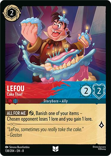 LeFou - Cake Thief (138/204) [Reign of Jafar] - Disney - Card Brawlers | Quebec | Canada |