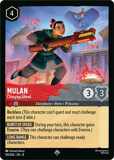 Mulan - Charging Ahead (141/204) [Reign of Jafar] - Disney - Card Brawlers | Quebec | Canada |
