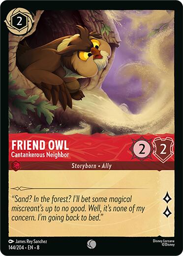 Friend Owl - Cantankerous Neighbor (144/204) [Reign of Jafar] - Disney - Card Brawlers | Quebec | Canada |