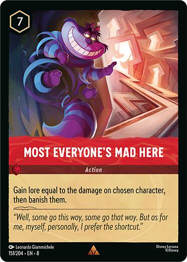 Most Everyone's Mad Here (151/204) [Reign of Jafar] - Disney - Card Brawlers | Quebec | Canada |