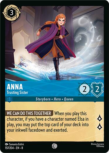 Anna - Trusting Sister (157/204) [Reign of Jafar] - Disney - Card Brawlers | Quebec | Canada |
