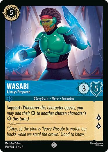 Wasabi - Always Prepared (158/204) [Reign of Jafar] - Disney - Card Brawlers | Quebec | Canada |