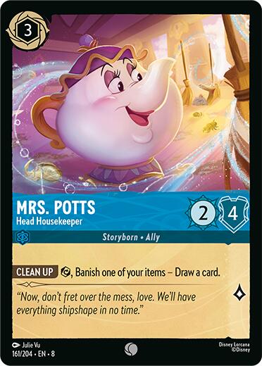 Mrs.Potts - Head Housekeeper (161/204) [Reign of Jafar] - Disney - Card Brawlers | Quebec | Canada |
