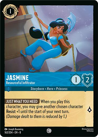Jasmine - Resourceful Infiltrator (162/204) [Reign of Jafar] - Disney - Card Brawlers | Quebec | Canada |