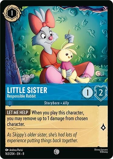 Little Sister - Responsible Rabbit (163/204) [Reign of Jafar] - Disney - Card Brawlers | Quebec | Canada |