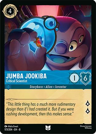 Jumba Jookiba - Critical Scientist (173/204) [Reign of Jafar] - Disney - Card Brawlers | Quebec | Canada |