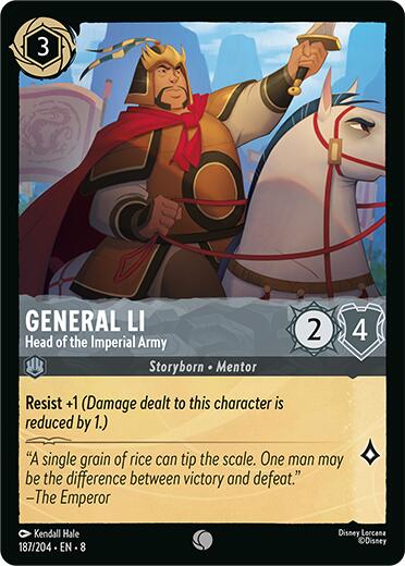 General Li - Head of the Imperial Army (187/204) [Reign of Jafar] - Disney - Card Brawlers | Quebec | Canada |