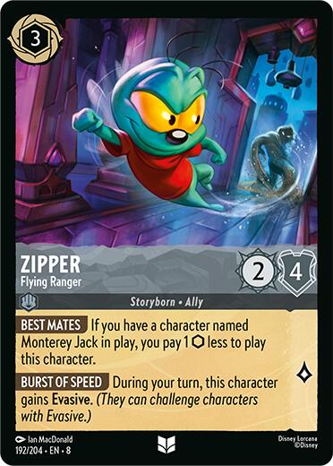 Zipper - Flying Ranger (192/204) [Reign of Jafar] - Disney - Card Brawlers | Quebec | Canada |
