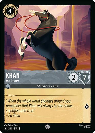 Khan - War Horse (193/204) [Reign of Jafar] - Disney - Card Brawlers | Quebec | Canada |