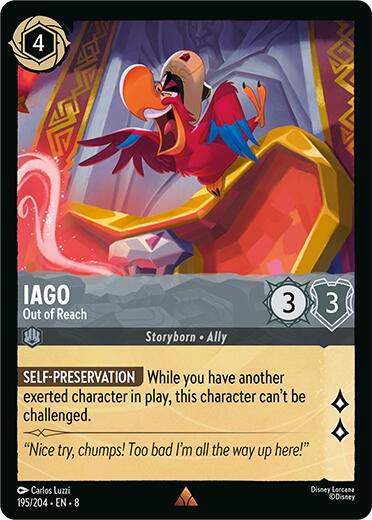 Iago - Out of Reach (195/204) [Reign of Jafar] - Disney - Card Brawlers | Quebec | Canada |