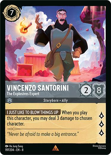Vincenzo Santorini - The Explosives Expert (197/204) [Reign of Jafar] - Disney - Card Brawlers | Quebec | Canada |