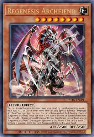 Regenesis Archfiend [ALIN-ENSP1] Ultra Rare - Yu-Gi-Oh! - Card Brawlers | Quebec | Canada |