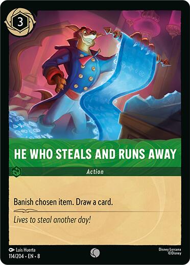 He Who Steals And Runs Away (114/204) [Reign of Jafar] - Disney - Card Brawlers | Quebec | Canada |