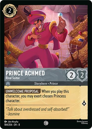 Prince Achmed - Rival Suitor (184/204) [Reign of Jafar] - Disney - Card Brawlers | Quebec | Canada |
