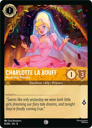 Charlotte La Bouff - Madri Gras Princess (8/204) [Reign of Jafar] - Disney - Card Brawlers | Quebec | Canada |