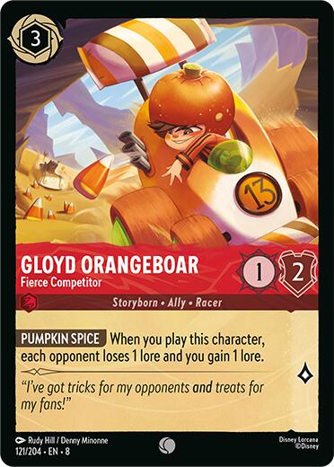 Gloyd Orangeboar - Fierce Competitor (121/204) [Reign of Jafar] - Disney - Card Brawlers | Quebec | Canada |