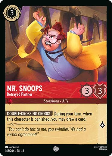 Mr. Snoops - Betrayed Partner (143/204) [Reign of Jafar] - Disney - Card Brawlers | Quebec | Canada |