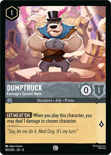Dumptruck - Karage's Second Mate (185/204) [Reign of Jafar] - Disney - Card Brawlers | Quebec | Canada |