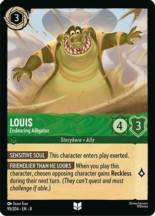 Louis - Endearing Alligator (95/204) [Reign of Jafar] - Disney - Card Brawlers | Quebec | Canada |
