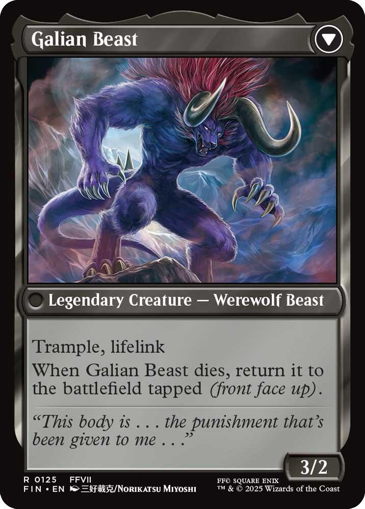 Vincent Valentine // Galian Beast [FINAL FANTASY] - Magic: The Gathering - Card Brawlers | Quebec | Canada |