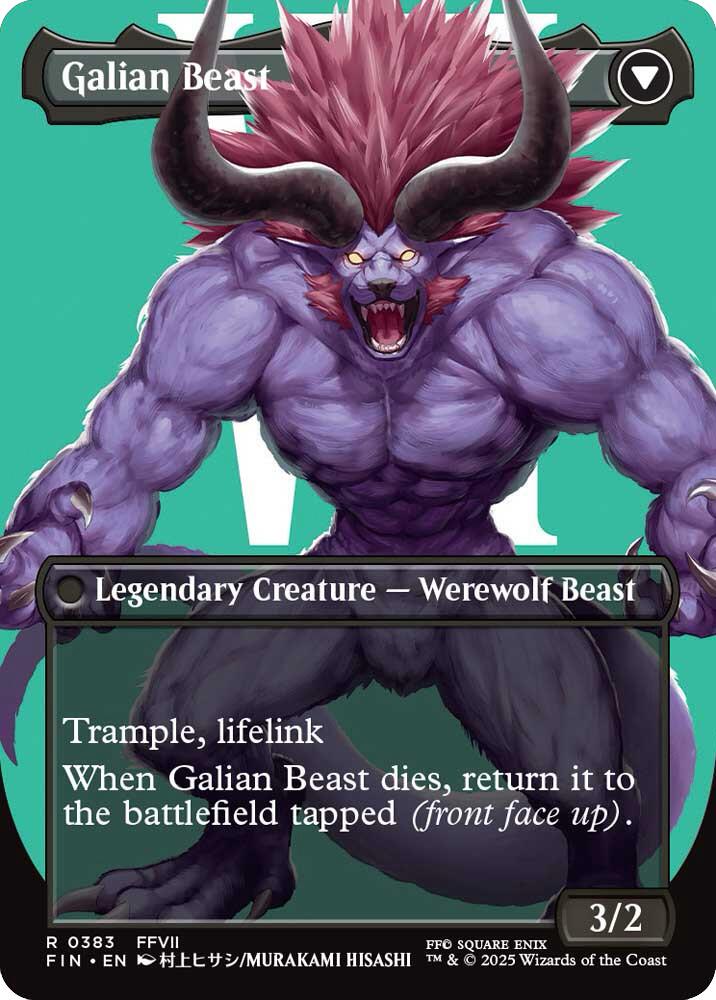 Vincent Valentine // Galian Beast (Borderless) [FINAL FANTASY] - Magic: The Gathering - Card Brawlers | Quebec | Canada |