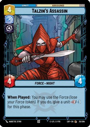 Talzin's Assassin (35/264) (35/264) [Legends of the Force] - Fantasy Flight Games - Card Brawlers | Quebec | Canada |