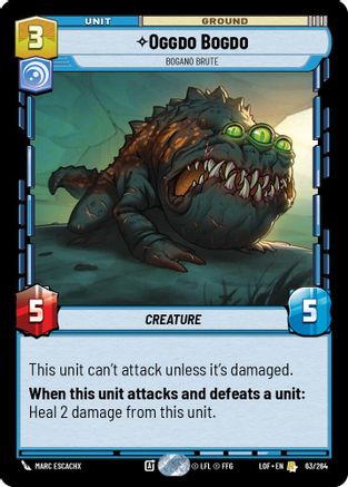 Oggdo Bogdo - Bogano Brute (63/264) (63/264) [Legends of the Force] - Fantasy Flight Games - Card Brawlers | Quebec | Canada |