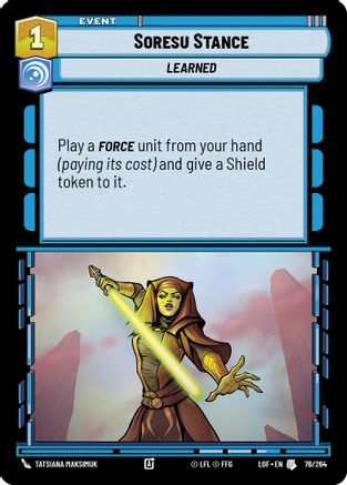 Soresu Stance (76/264) (76/264) [Legends of the Force] - Fantasy Flight Games - Card Brawlers | Quebec | Canada |