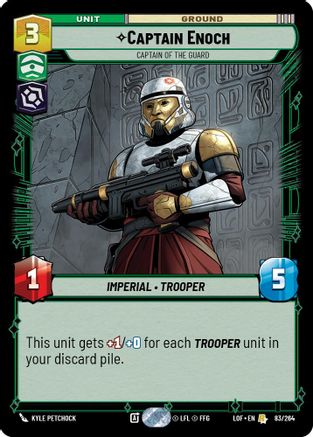 Captain Enoch - Captain of the Guard (83/264) (83/264) [Legends of the Force] - Fantasy Flight Games - Card Brawlers | Quebec | Canada |