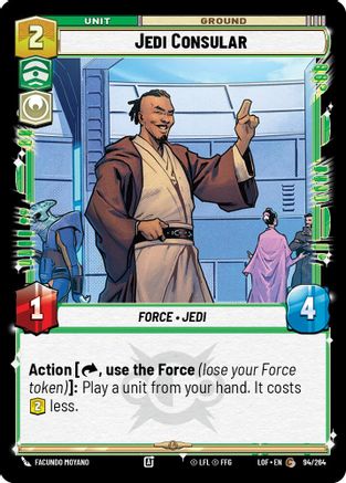 Jedi Consular (94/264) (94/264) [Legends of the Force] - Fantasy Flight Games - Card Brawlers | Quebec | Canada |