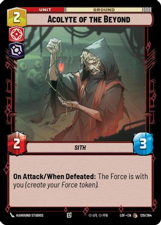 Acolyte of the Beyond (129/264) (129/264) [Legends of the Force] - Fantasy Flight Games - Card Brawlers | Quebec | Canada |